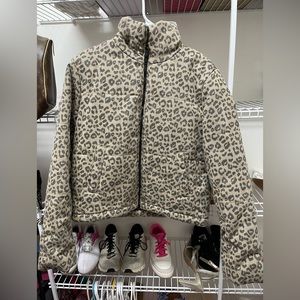 Jou Jou Cheetah puffer coat